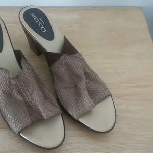 Sesto Meucci slip on with platform block heel